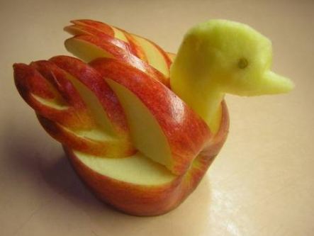 苹果做的小鸭