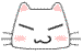 坏笑表情之白色方块猫猫QQ表情