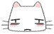 委屈表情之白色方块猫猫QQ表情