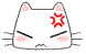 生气表情之白色方块猫猫QQ表情