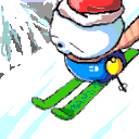 冬天滑雪