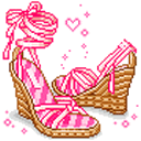 粉红色高跟鞋