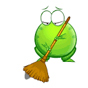 绿豆蛙-扫地