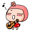 女孩弹吉它