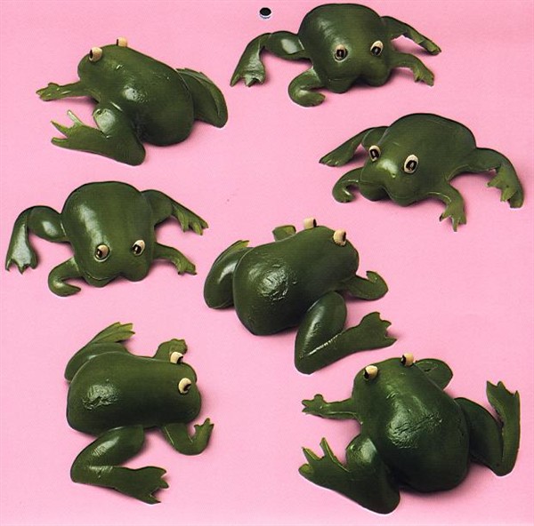 青椒做的青蛙